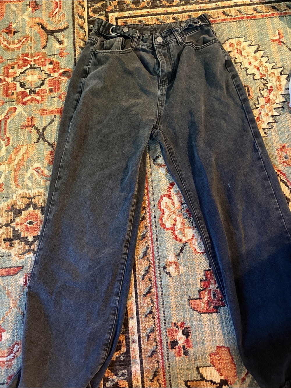 Kids Black Boyfriend Jeans - Relaxed Fit